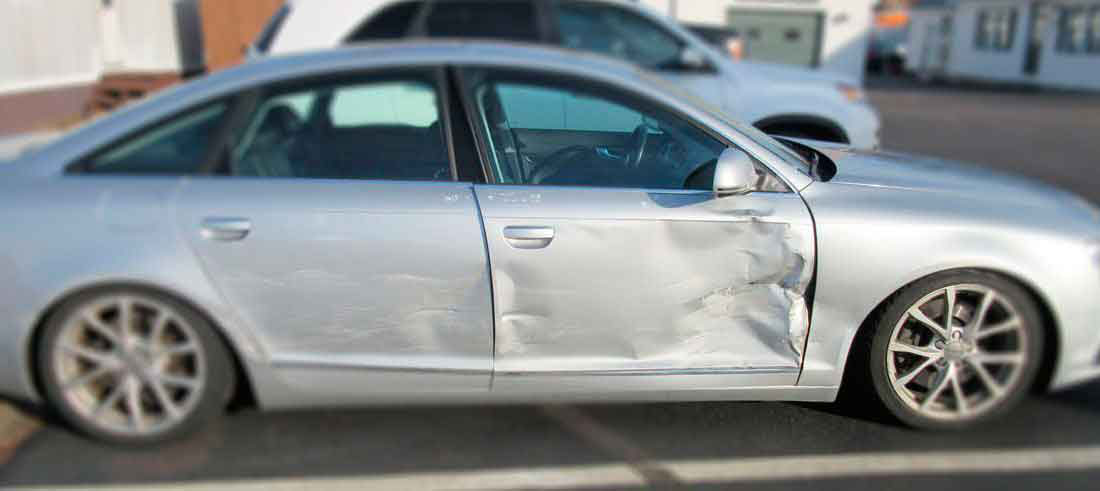 Passenger side damage